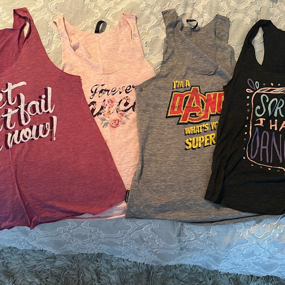 Sugar and Bruno dance tank tops. (4 total).